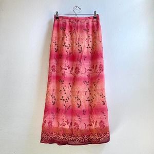 Vintage silk maxi skirt